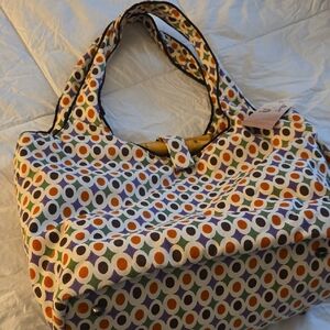 Vibrant Polka Dot Tote Bag